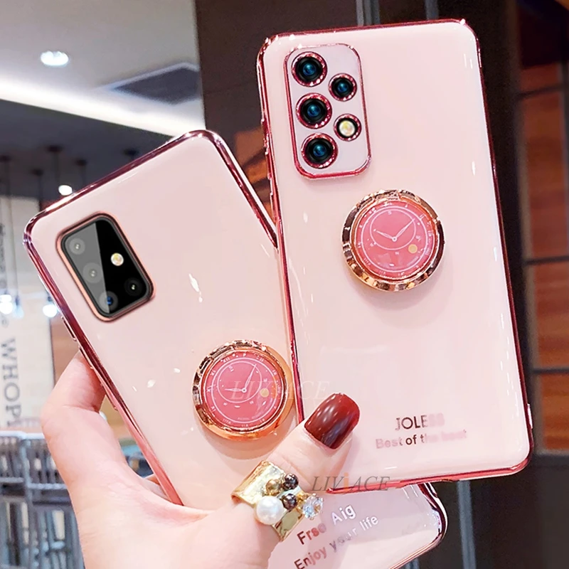 Luxury Ring Holder Plating Silicone Phone Stand Case For samsung galaxy a72 a52 a32 4g a51 a71 a12 a42 A31 M31 M51 A70 A50 A21s
Luxury Ring Holder Plating Silicone Phone Stand Case For samsung galaxy a72 a52 a32 4g a51 a71 a12 a42 A31 M31 M51 A70 A50 A21s