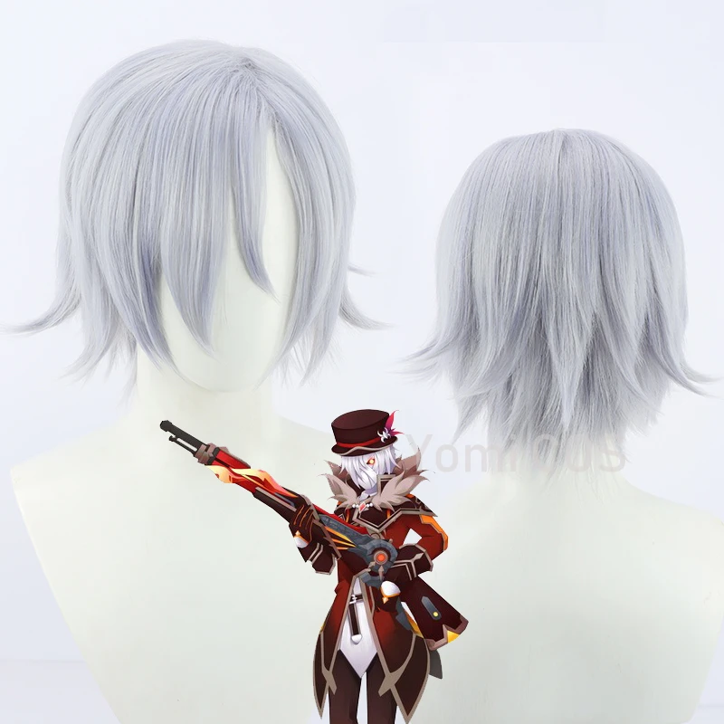Genshin Impact Cosplay Wig Fire Gun Guerrilla Silver Gray Short Hair Wig Halloween Carnival Role Play Party Cos Props
Genshin Impact Cosplay Wig Fire Gun Guerrilla Silver Gray Short Hair Wig Halloween Carnival Role Play Party Cos Props