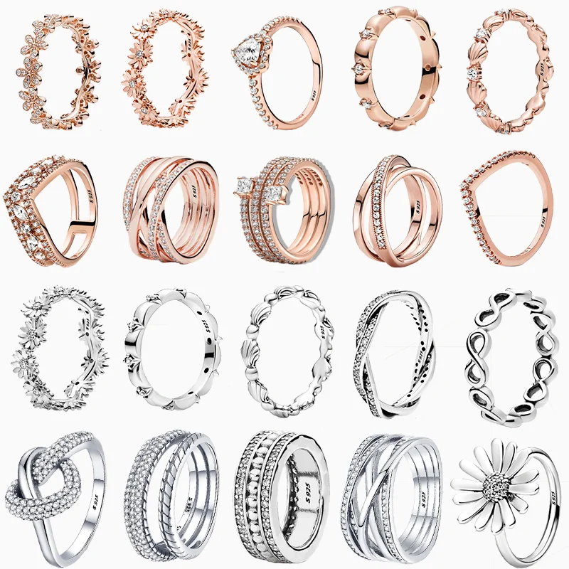 New 2022 Silver Ring Square Daisy Flower Bow Arrow Two Hearts Ring For Women Jewelry Gift
New 2022 Silver Ring Square Daisy Flower Bow Arrow Two Hearts Ring For Women Jewelry Gift