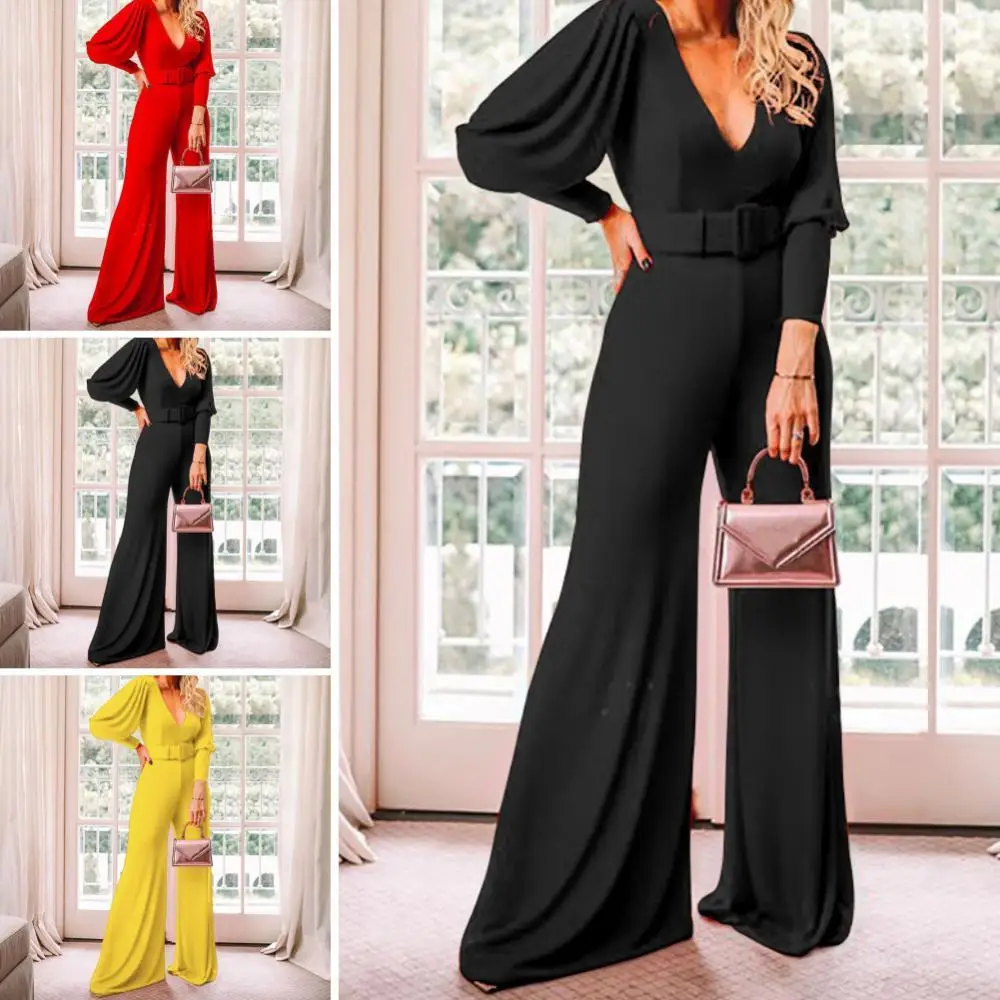 Women Solid Color Deep V Neck High Waist Jumpsuit Casual Pants Clubwear Outfit
Women Solid Color Deep V Neck High Waist Jumpsuit Casual Pants Clubwear Outfit