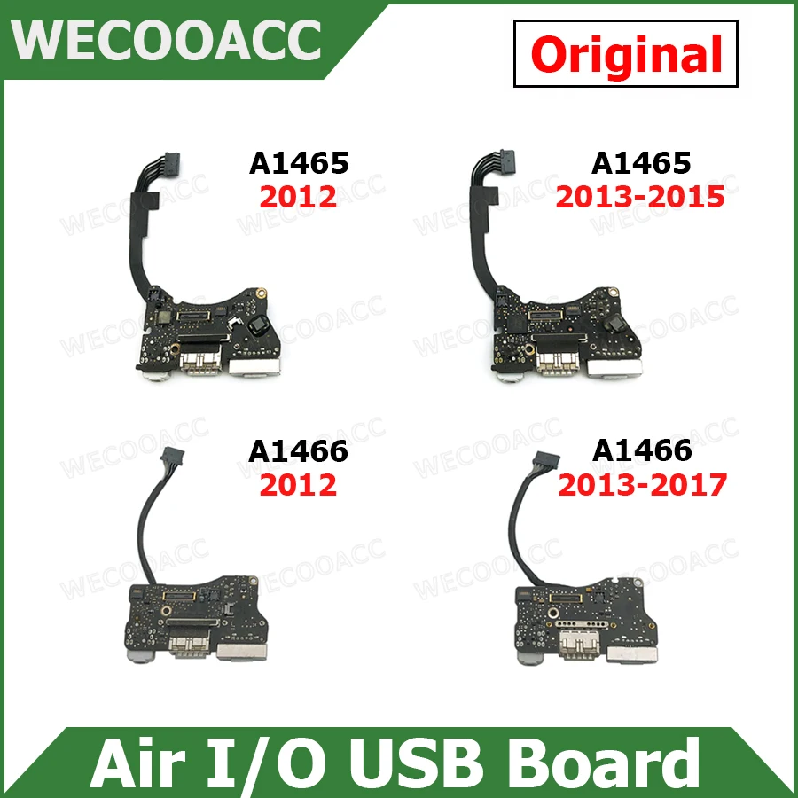 Протестированная оригинальная плата I/O USB Power для Macbook Air 11 "13" A1465 A1466, разъем питания постоянного тока 2012 2013 2014 2015 2017 года
Протестированная оригинальная плата I/O USB Power для Macbook Air 11 "13" A1465 A1466, разъем питания постоянного тока 2012 2013 2014 2015 2017 года