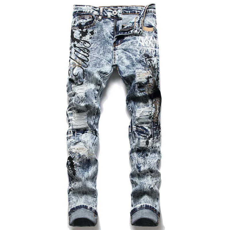Mens Clothing Trendy New Streetwear Straight Leg Denim Pants Stretch Trousers Motorcycle Fashion Retro Vintage Biker Jeans Male
Mens Clothing Trendy New Streetwear Straight Leg Denim Pants Stretch Trousers Motorcycle Fashion Retro Vintage Biker Jeans Male