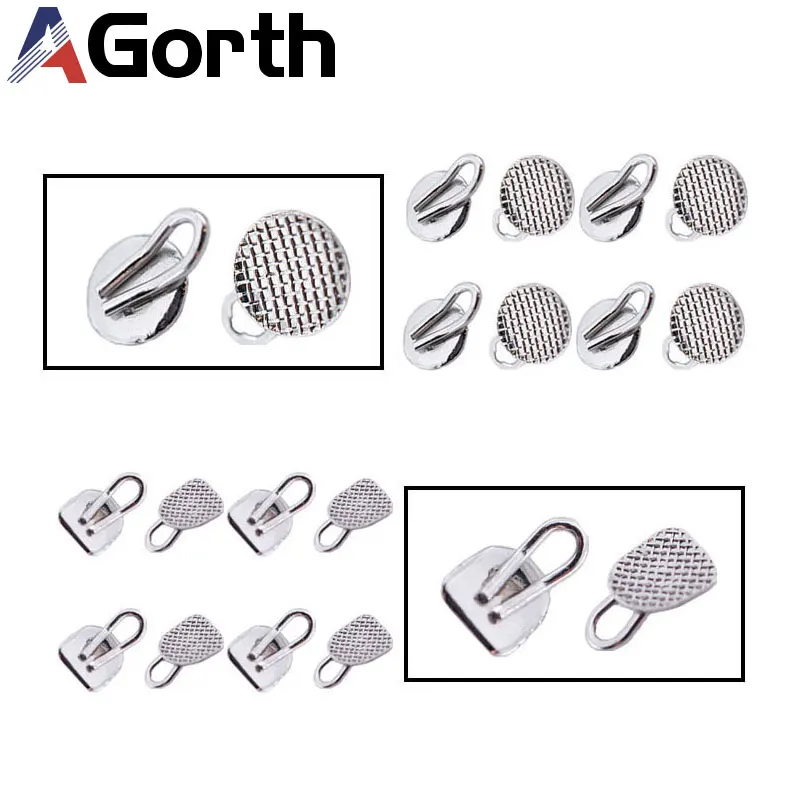 10Pcs Dental Orthodontic Traction Hooks High Quelity Lingual Buttons Metal For Orthodontic Treament Bondable Bracket
10Pcs Dental Orthodontic Traction Hooks High Quelity Lingual Buttons Metal For Orthodontic Treament Bondable Bracket