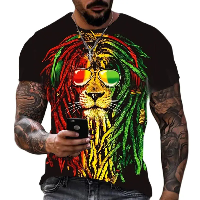 Funny Animal Casual O-neck Men T Shirt 3D Hip Hop Punk Lion Printed Oversized T-shirt Unisex Harajuku Streetwear Cool Tops
Funny Animal Casual O-neck Men T Shirt 3D Hip Hop Punk Lion Printed Oversized T-shirt Unisex Harajuku Streetwear Cool Tops