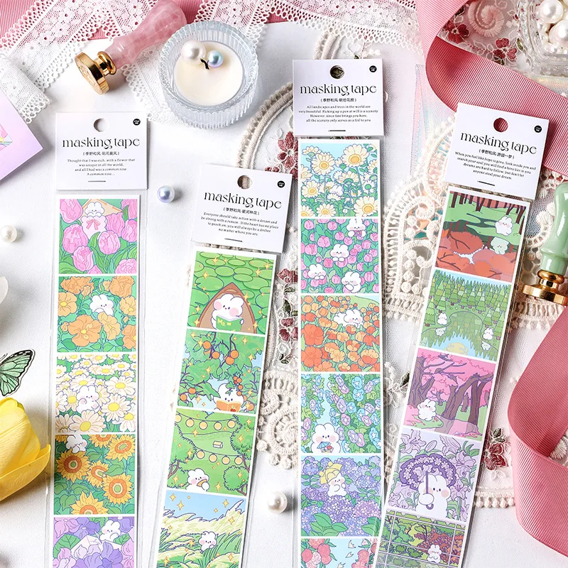 MOHAMM 1 PC Fresh Flowers Masking Tape for Journal Scarpbook Decoration Art Craft Supplies
MOHAMM 1 PC Fresh Flowers Masking Tape for Journal Scarpbook Decoration Art Craft Supplies