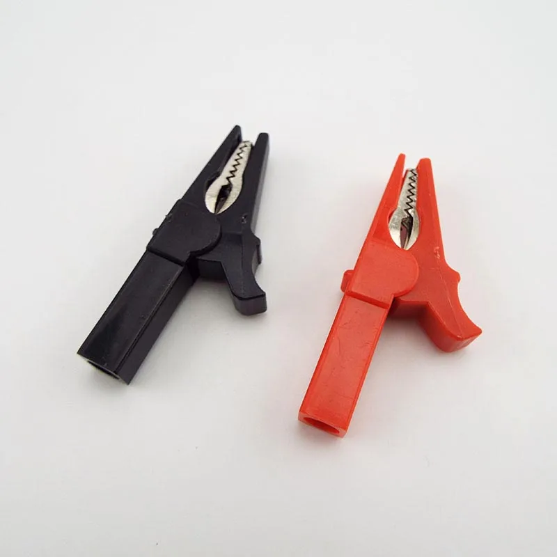 55mm Crocodile Clamp Probe Alligator Clip electric diy Clips Test Probe Black Red Socket Cable Insulated for 4MM banana plug
55mm Crocodile Clamp Probe Alligator Clip electric diy Clips Test Probe Black Red Socket Cable Insulated for 4MM banana plug