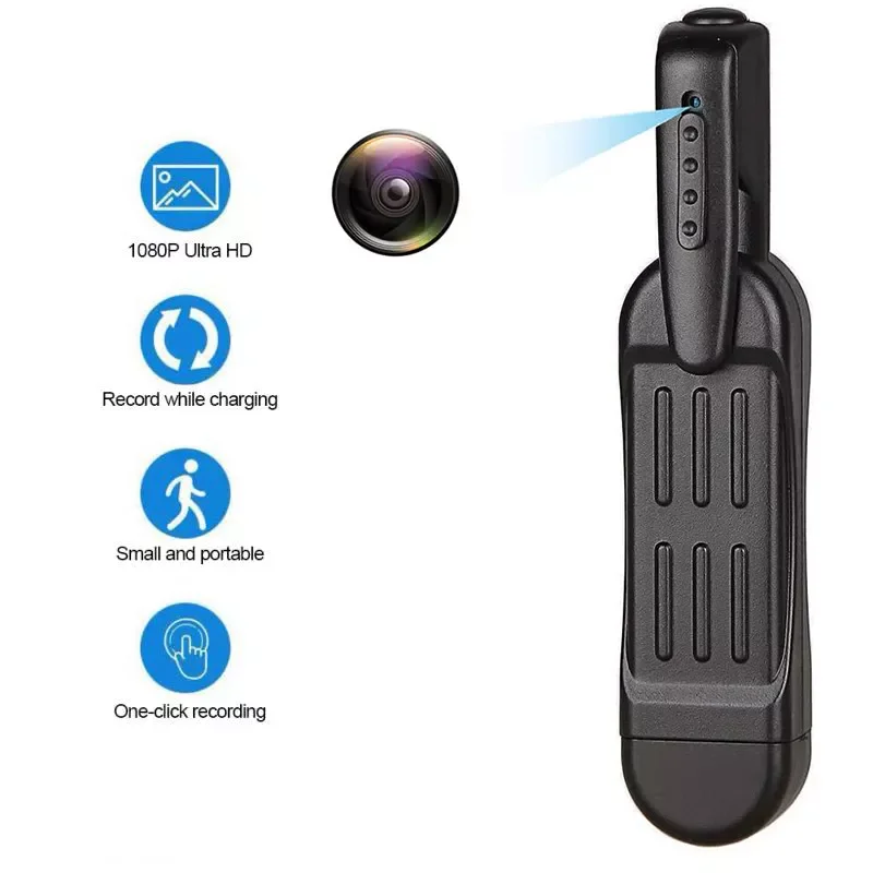 T189 Mini Camera T189 Pen Full HD 1080P Camera Wearable Body Pen Camera Digital Mini DVR Small DV Camcorder Support 64GB
T189 Mini Camera T189 Pen Full HD 1080P Camera Wearable Body Pen Camera Digital Mini DVR Small DV Camcorder Support 64GB