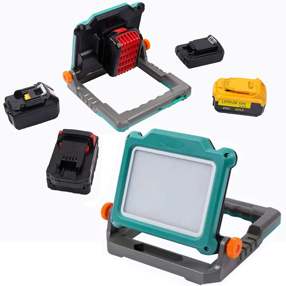 Cordless LED Light Rechargeable Work Light Foldable LED Light for Camping Hiking Emergency for Makita 18V for Dewalt 20V Battery
Cordless LED Light Rechargeable Work Light Foldable LED Light for Camping Hiking Emergency for Makita 18V for Dewalt 20V Battery