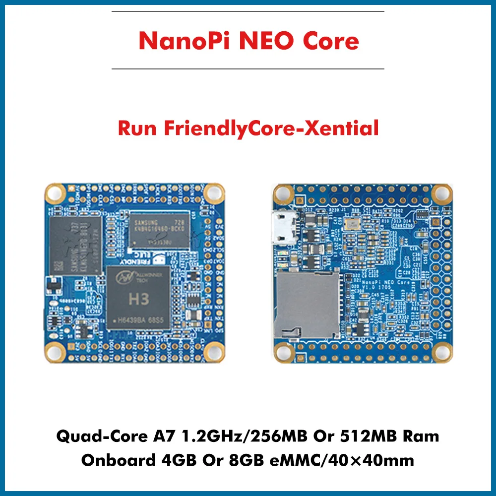 Оригинальный NanoPi NEO Core 512 МБ Allwinner H3 Quad-core Cortex-A7 работает с Ubuntu-Core U-boot UbuntuCore и Android
Оригинальный NanoPi NEO Core 512 МБ Allwinner H3 Quad-core Cortex-A7 работает с Ubuntu-Core U-boot UbuntuCore и Android