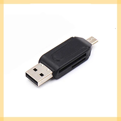 Micro USB & USB 2 in 1 OTG Card Reader High-speed USB2.0 Universal OTG TF/SD for Android Computer Extension Headers
Micro USB & USB 2 in 1 OTG Card Reader High-speed USB2.0 Universal OTG TF/SD for Android Computer Extension Headers