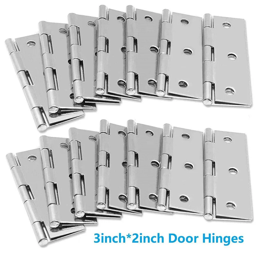 10 PCS 3inch Door Hinge Stainless Steel Flat Hinges Cabinet Hinges Door Connector Bookcase Wooden Box Furniture Hardware
10 PCS 3inch Door Hinge Stainless Steel Flat Hinges Cabinet Hinges Door Connector Bookcase Wooden Box Furniture Hardware