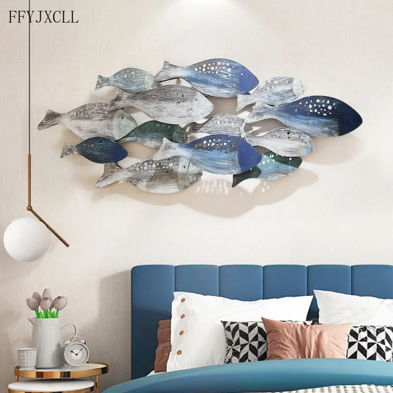 Mediterranean Style Wrought Iron Wall Decoration Fish Wall Hanging Retro Ocean Children's Room Theme Ornaments
Mediterranean Style Wrought Iron Wall Decoration Fish Wall Hanging Retro Ocean Children's Room Theme Ornaments