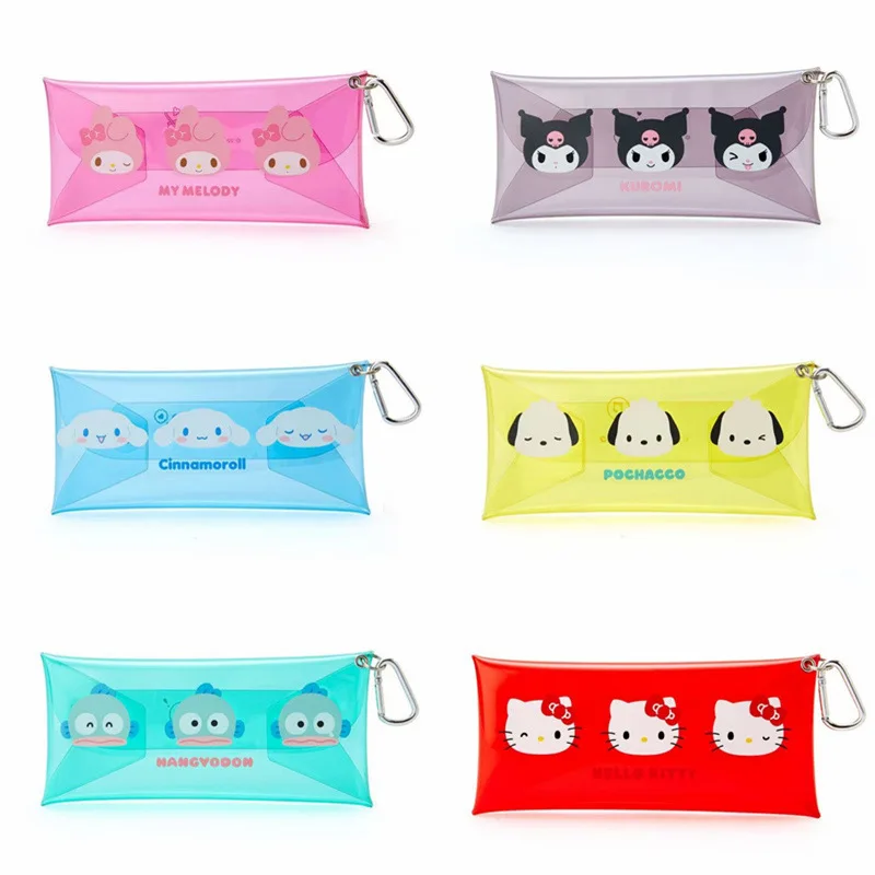 Sanrioed мультяшный ПВХ кошелек для монет Kawaii MyMelody Kuromi Cinnamoroll прозрачный тонкий бумажник сумка для хранения косметичка подарок
Sanrioed мультяшный ПВХ кошелек для монет Kawaii MyMelody Kuromi Cinnamoroll прозрачный тонкий бумажник сумка для хранения косметичка подарок