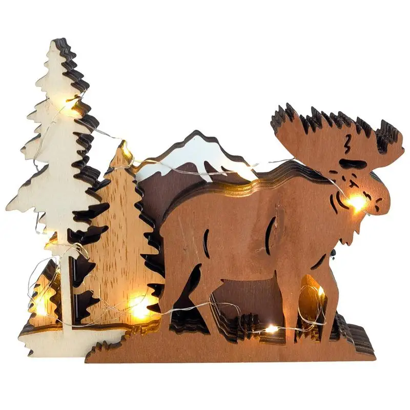 Wooden Elk Figurines 3D Hollow Carving Home Room Decor Figurines Crafts Multilayer Deer Art Rustic Home Decor For Bedroom Office
Wooden Elk Figurines 3D Hollow Carving Home Room Decor Figurines Crafts Multilayer Deer Art Rustic Home Decor For Bedroom Office