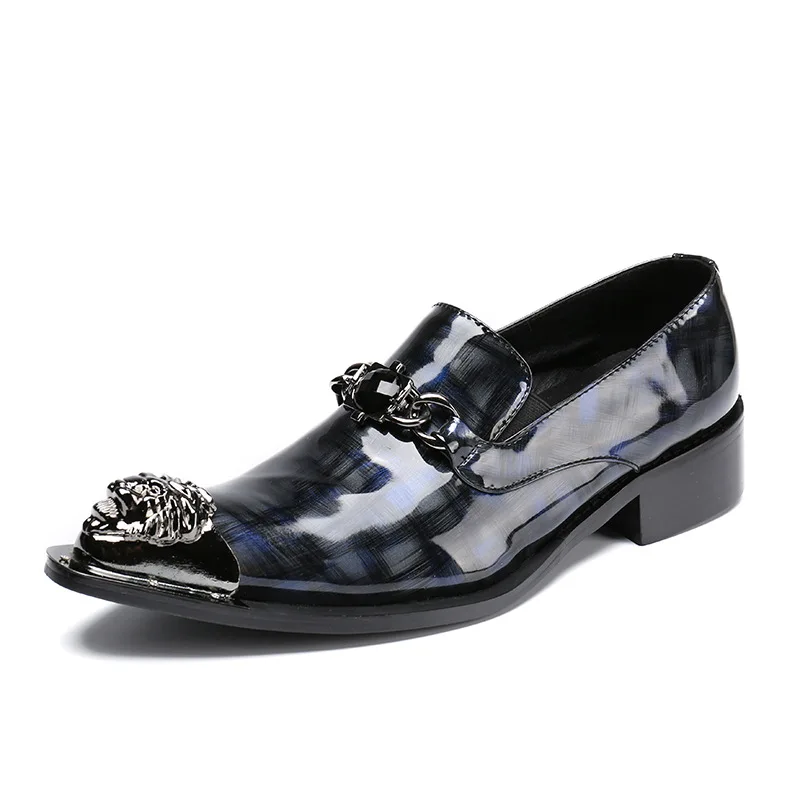 New Men's Leather Pointed Toe Iron Toe Leather Shoes Personality Fashion Trend Low-Top Shoes Large Size Set Foot Trend Shoes
New Men's Leather Pointed Toe Iron Toe Leather Shoes Personality Fashion Trend Low-Top Shoes Large Size Set Foot Trend Shoes