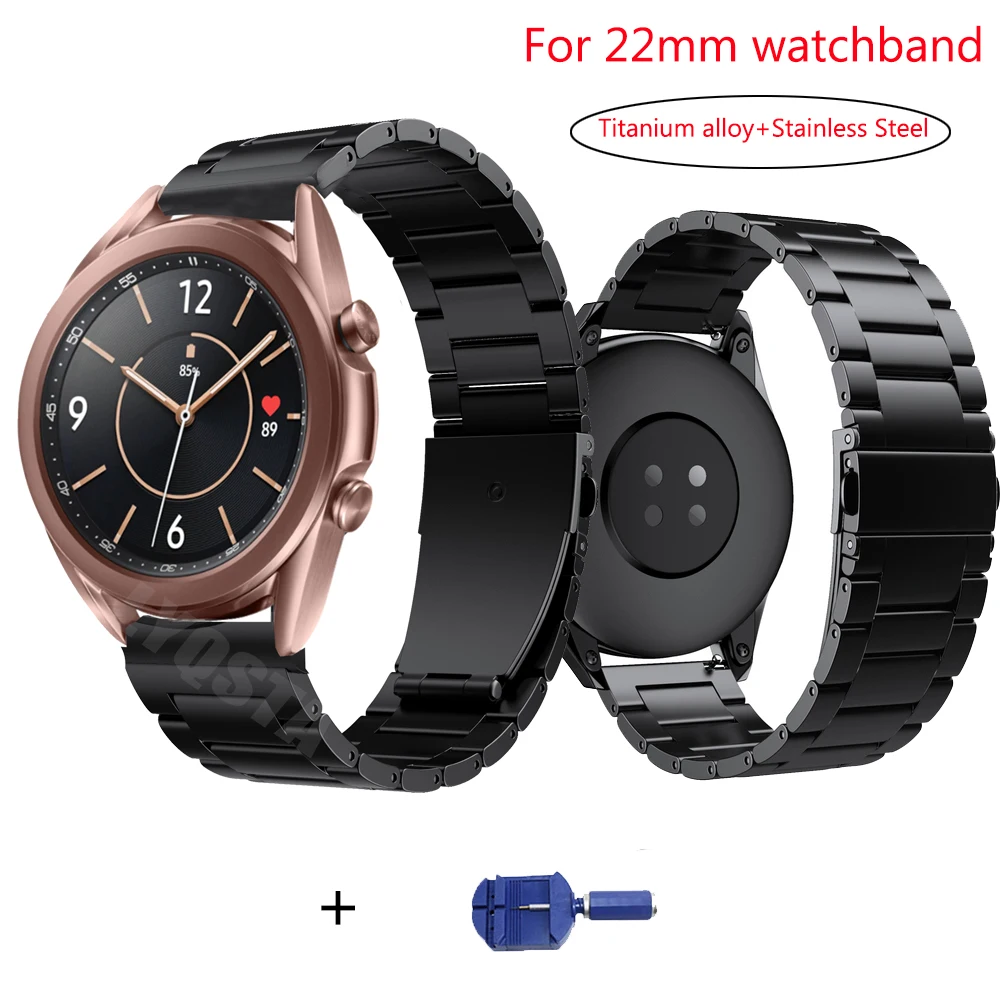 Ремешок из титанового сплава для Galaxy Watch 46 мм/Gear S3, сменный Браслет для Samsung Galaxy Watch 3 45 мм, 22 мм
Ремешок из титанового сплава для Galaxy Watch 46 мм/Gear S3, сменный Браслет для Samsung Galaxy Watch 3 45 мм, 22 мм