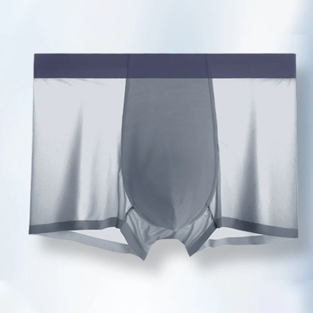Ice Silk Panties Men Ultra Thin Trunks Boxer Seamless Sexy Transparent Underwear Plus Size Loose Bulge Pouch Boxershorts
Ice Silk Panties Men Ultra Thin Trunks Boxer Seamless Sexy Transparent Underwear Plus Size Loose Bulge Pouch Boxershorts