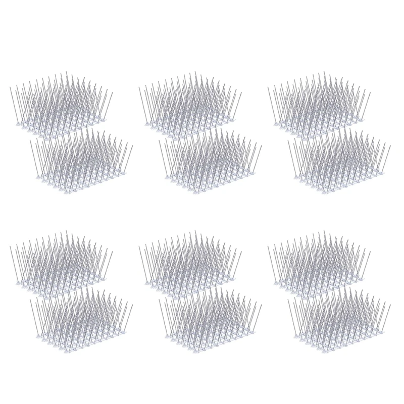 60 Pcs/Box Bird Spikes, Stainless Steel Bird Deterrent Spikes Cover For Fence Railing Walls Roof Yard
60 Pcs/Box Bird Spikes, Stainless Steel Bird Deterrent Spikes Cover For Fence Railing Walls Roof Yard