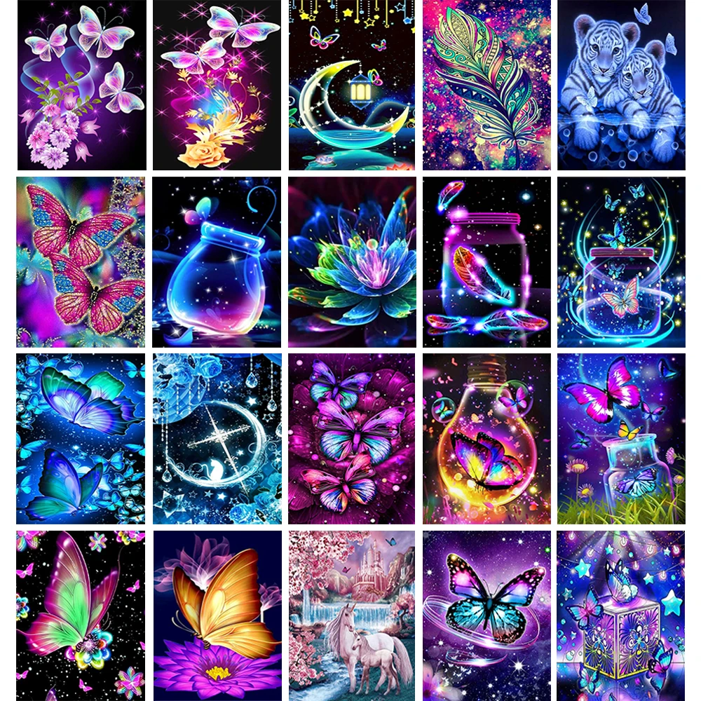 5D DIY Diamond Painting Colorful Butterfly Series Full Drill Embroidery Mosaic Picture Cross Stitch Kit Home Decor Festival Gift
5D DIY Diamond Painting Colorful Butterfly Series Full Drill Embroidery Mosaic Picture Cross Stitch Kit Home Decor Festival Gift