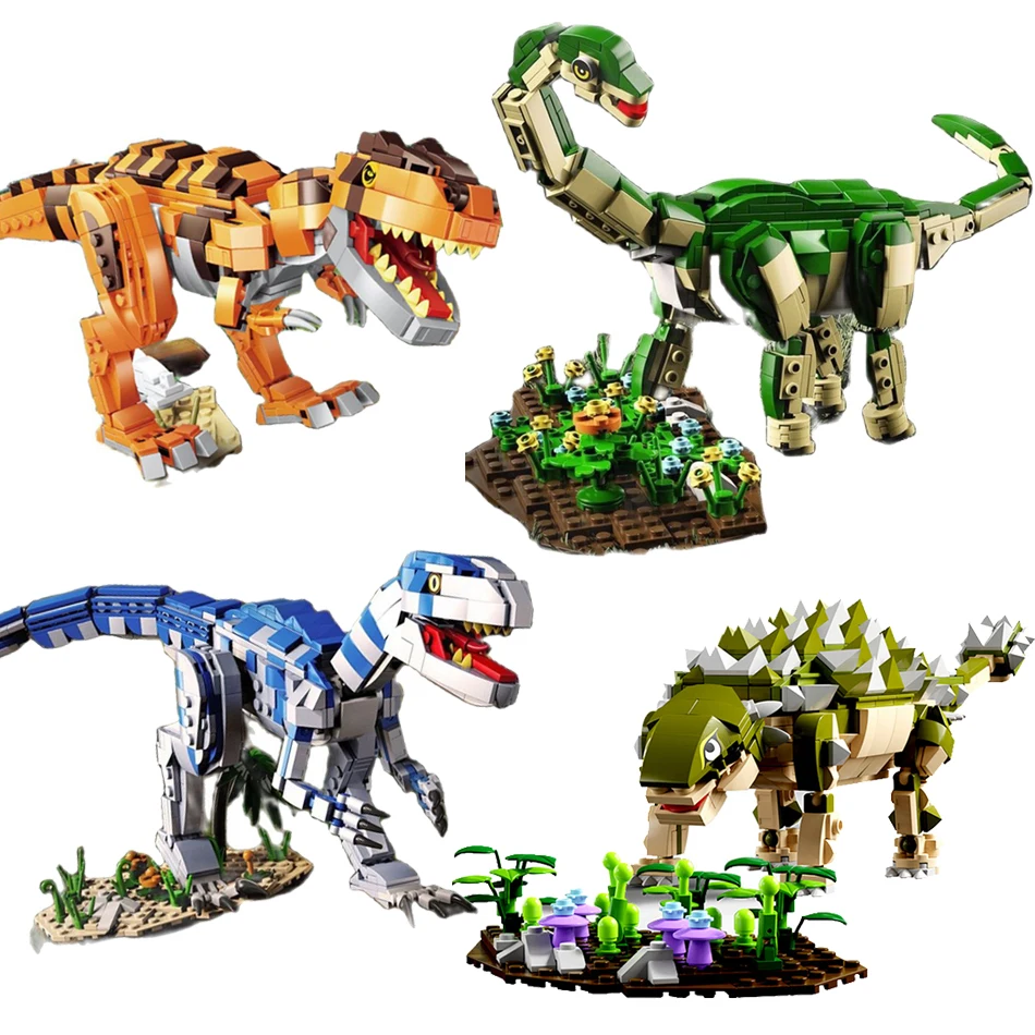 4 Types Jurassic Brachiosaurus Ankylosaurus Raptor Rex Building Blocks Dinosaurs World Park Bricks Educational Toys For Children
4 Types Jurassic Brachiosaurus Ankylosaurus Raptor Rex Building Blocks Dinosaurs World Park Bricks Educational Toys For Children
