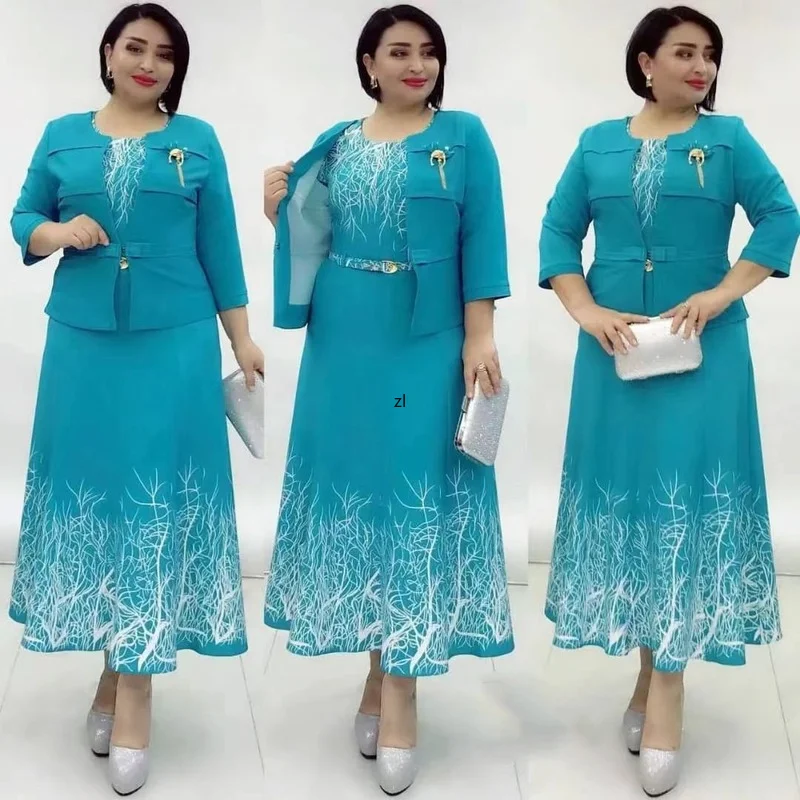African Clothes Dashiki Print African 2 Pieces Set for Women Dress Coat Suit Plus Size Clothing Maxi Robe Ladies Office Outfit
African Clothes Dashiki Print African 2 Pieces Set for Women Dress Coat Suit Plus Size Clothing Maxi Robe Ladies Office Outfit