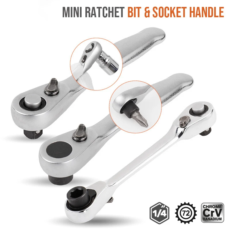 Spanner Hand Repair Tools Mini 1/4 Ratchet Wrench Double Ended Quick Socket Ratchet Wrench Screwdriver Hex Torque Wrenches Set
Spanner Hand Repair Tools Mini 1/4 Ratchet Wrench Double Ended Quick Socket Ratchet Wrench Screwdriver Hex Torque Wrenches Set