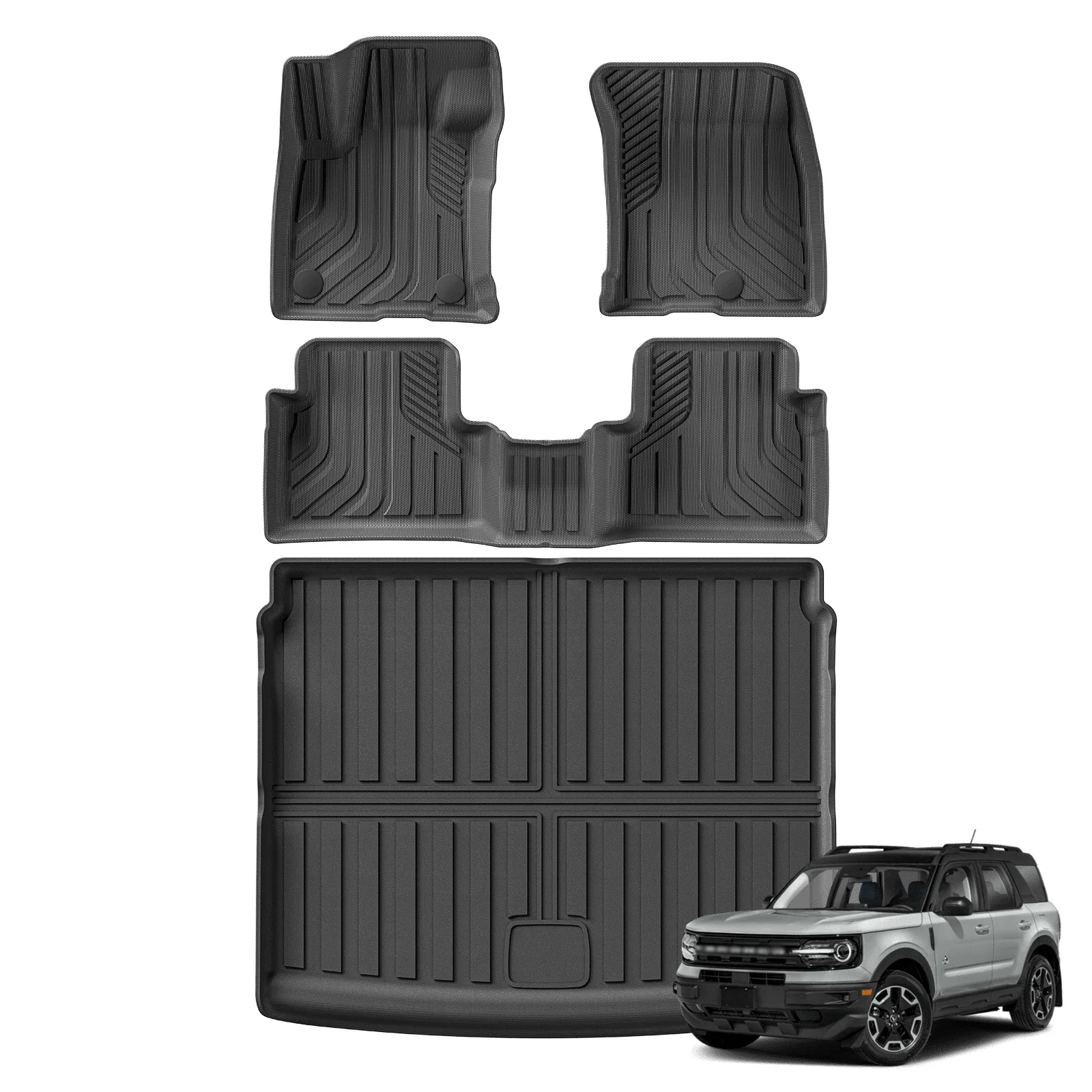 Для Ford Bronco Sport 2024-2021 TPE 3D автомобильные коврики грузовой подкладки багажника черные ковровые подушечки для ног всепогодные левый руль
Для Ford Bronco Sport 2024-2021 TPE 3D автомобильные коврики грузовой подкладки багажника черные ковровые подушечки для ног всепогодные левый руль