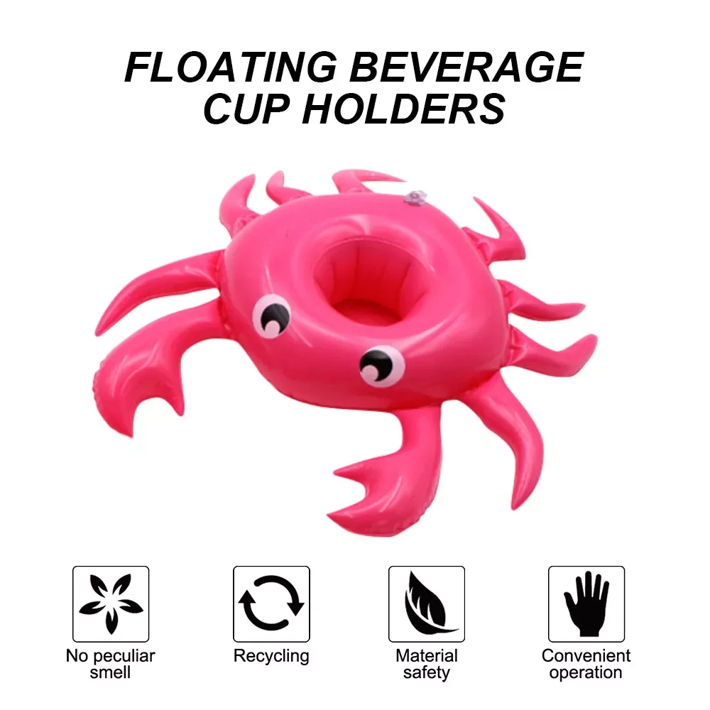 Inflatable Drink Holder PVC Crab Shaped Float Inflatable Cup Coaster Holder for Swimming Pool Party Hot Tub Bathing Toys
Inflatable Drink Holder PVC Crab Shaped Float Inflatable Cup Coaster Holder for Swimming Pool Party Hot Tub Bathing Toys