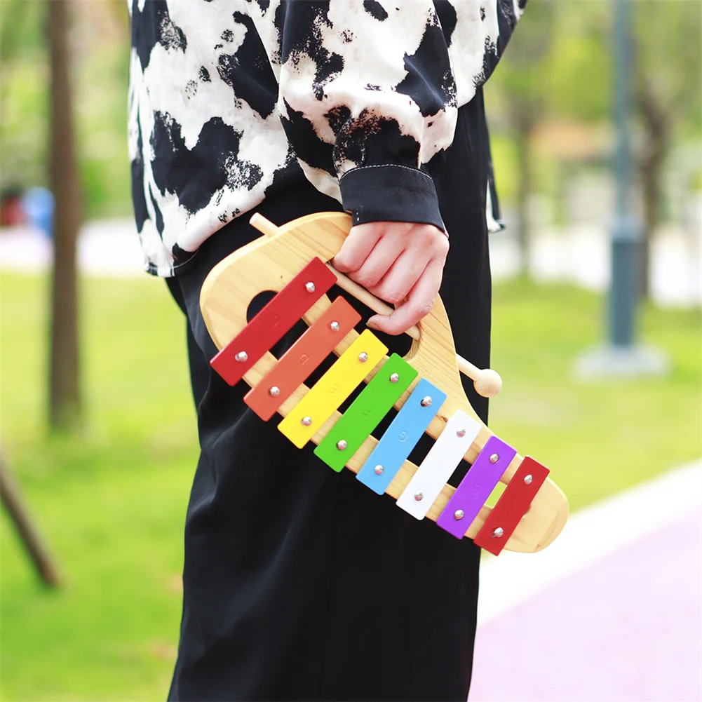 8 KEY Xylophone Orff Instruments Hand Knock Xylophone Glockenspiel With Mallets 8 Tones Aluminum Sheet Wooden
8 KEY Xylophone Orff Instruments Hand Knock Xylophone Glockenspiel With Mallets 8 Tones Aluminum Sheet Wooden