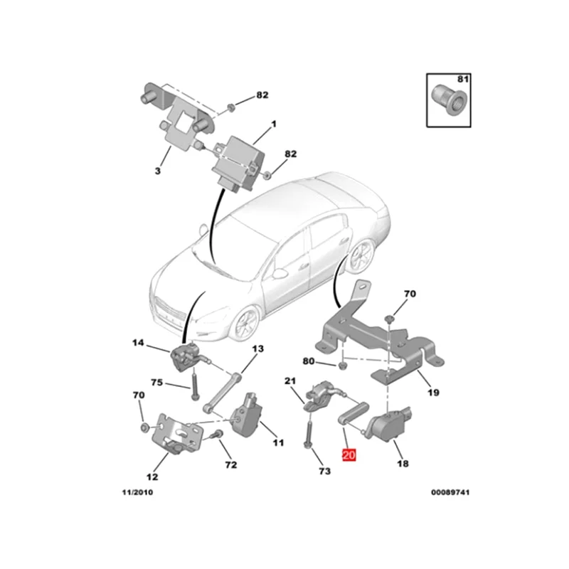 A27F- автомобильная ссылка 527381 для Citroen C6 407
A27F- автомобильная ссылка 527381 для Citroen C6 407