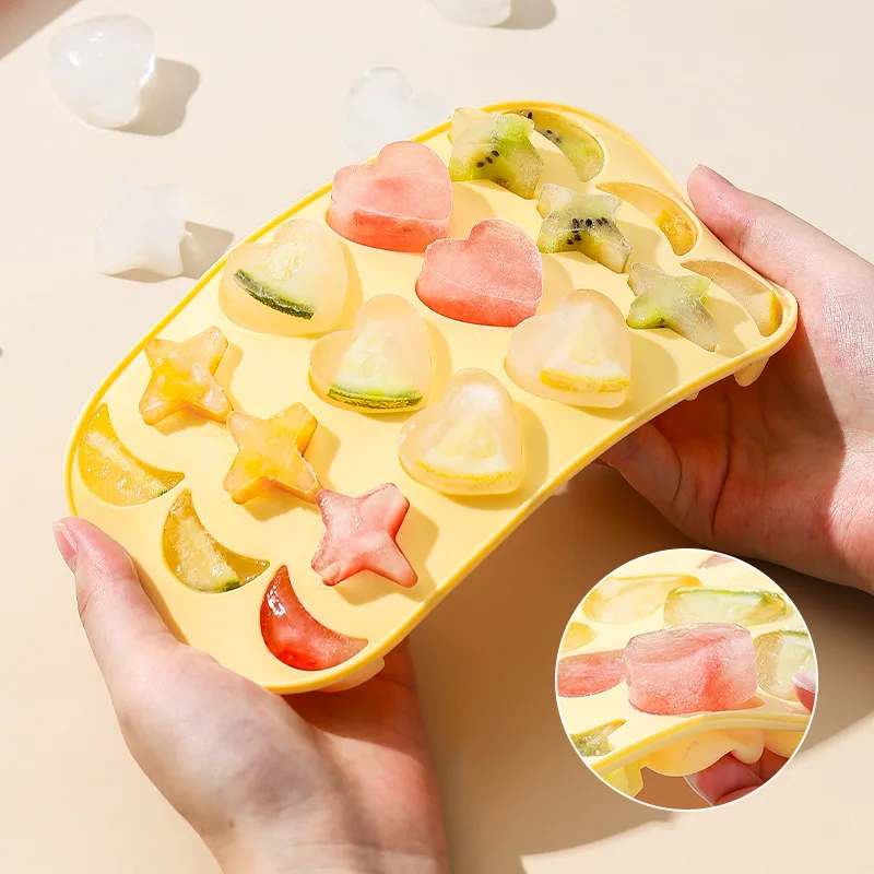 DIY Silicone Ice Tray Mold Chocolate Ice Cube Maker Mold Home Creative Cute Cartoon Self-made Multi-shape Ice Tray with Lid
DIY Silicone Ice Tray Mold Chocolate Ice Cube Maker Mold Home Creative Cute Cartoon Self-made Multi-shape Ice Tray with Lid