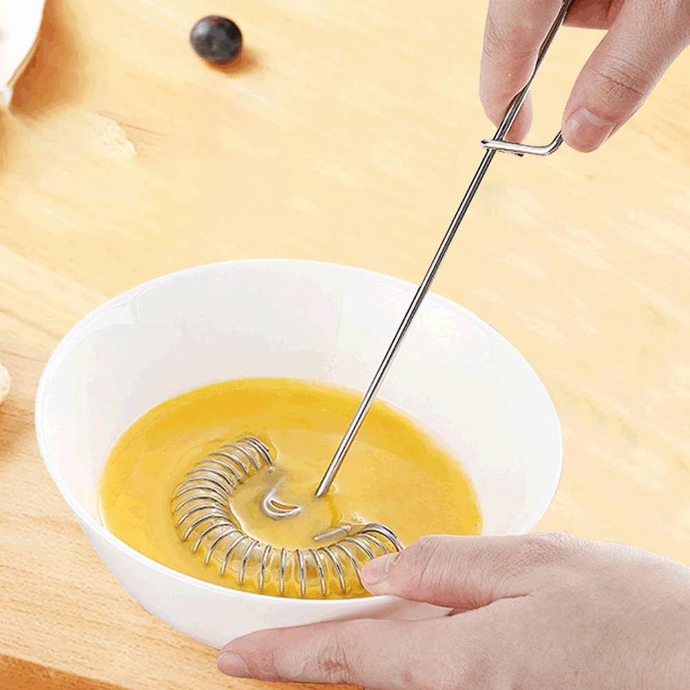 Manual Egg Beater Spring Coil Egg Whisk Baking Tool Stainless Steel Self Turning Cream Utensils Whisk Manual Mixer
Manual Egg Beater Spring Coil Egg Whisk Baking Tool Stainless Steel Self Turning Cream Utensils Whisk Manual Mixer