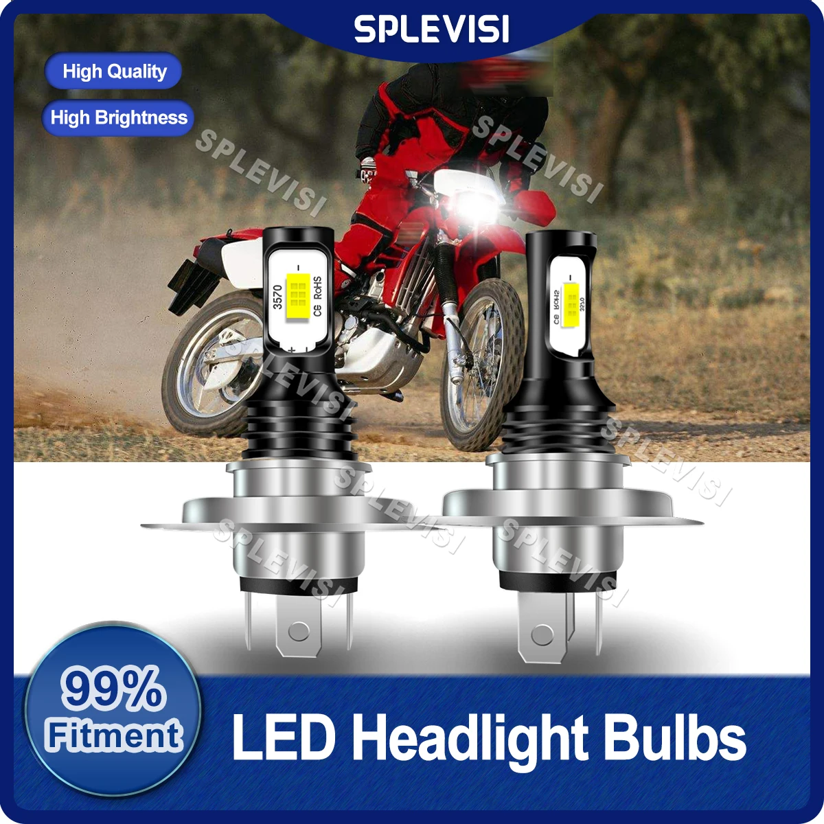 Светодиодные лампы для фар SPLEVISI H4/9003 360 градусов 12-24 В Honda XL600R AC GL1500C