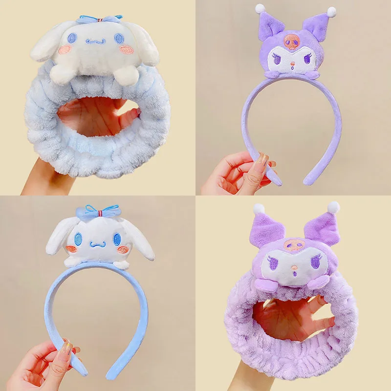 Kawaii Sanrioed Melody Cinnamoroll Kuromi Plush Headband Anime Makeup Washing Face Hairband Fashion Hair Accessories Girls Gift
Kawaii Sanrioed Melody Cinnamoroll Kuromi Plush Headband Anime Makeup Washing Face Hairband Fashion Hair Accessories Girls Gift