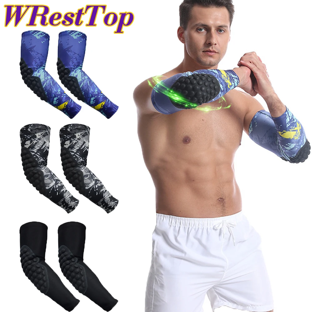 

1Pair Arm Compression Sleeves for Men Women, Elbow Brace Protection for Sports Football Basketball Volleyball Shooter and More