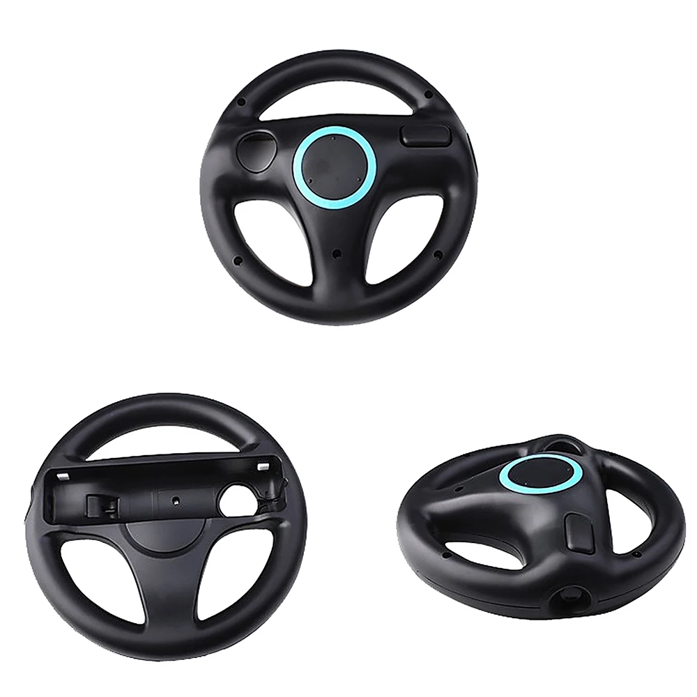 

OSTENT Game Racing Steering Wheel for Nintendo Wii Remote Controller for Mario Kart Racing Games Remote Controller