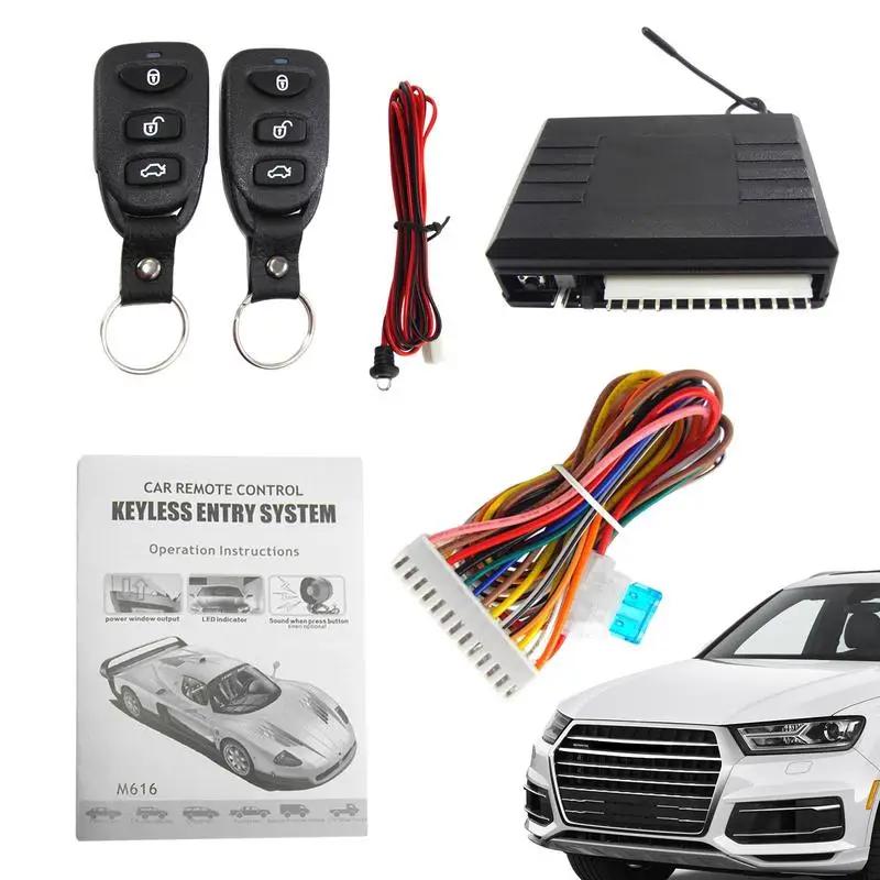 

Car Alarm Keyless Entry System Push Button Start To Stop Engine Kit Auto Ignition Button Remote Control Upgrade For Most Vehicle