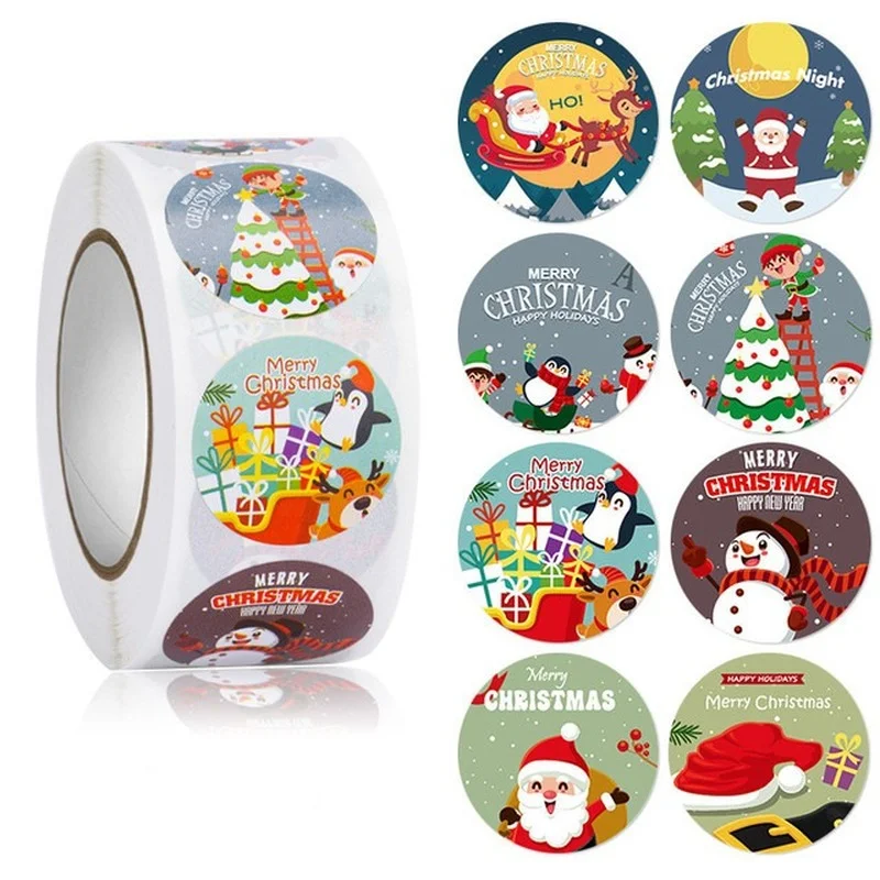 Merry Christmas Sticker 500Pcs Gift Box Decorations Labels Gift Cards Envelope Sealing Label Stickers New Year Christmas tags
Merry Christmas Sticker 500Pcs Gift Box Decorations Labels Gift Cards Envelope Sealing Label Stickers New Year Christmas tags