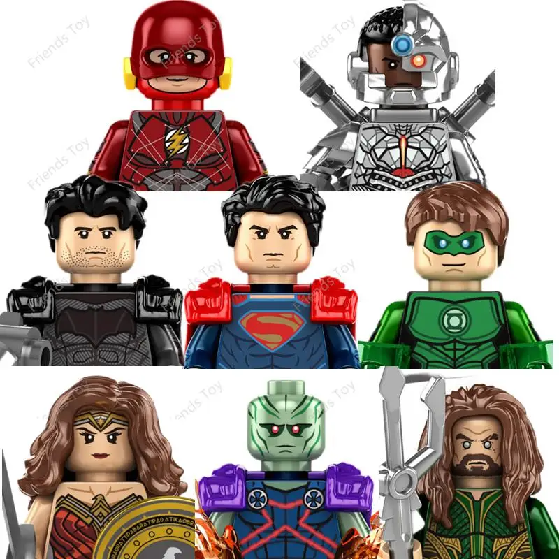 8pcs Justice League Batman Superman Flash Wonder Woman Martian Manhunter Green Lantern Block Mini Man Figure
8pcs Justice League Batman Superman Flash Wonder Woman Martian Manhunter Green Lantern Block Mini Man Figure