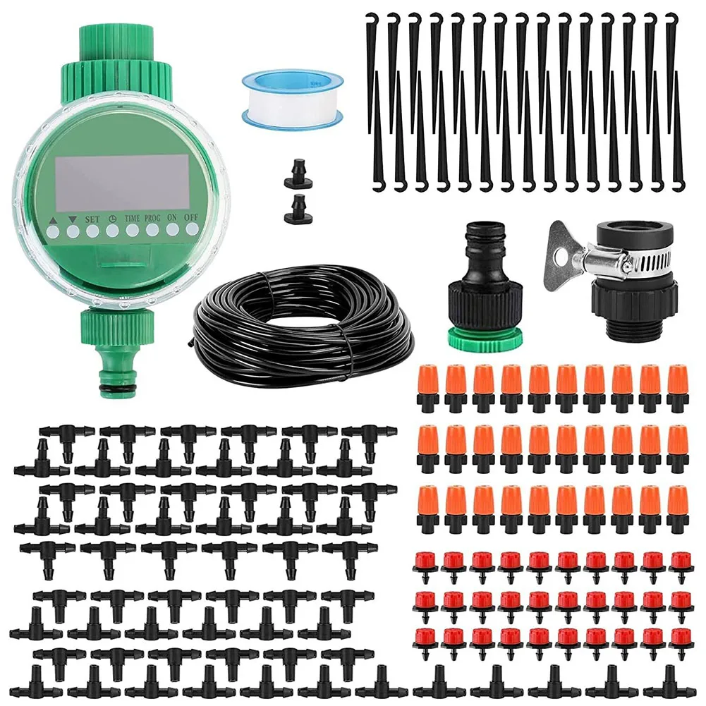 Home Garden Drip Irrigation Kit With Timer 158PCS Garden Irrigation System Automatic Irrigation Equipment
Home Garden Drip Irrigation Kit With Timer 158PCS Garden Irrigation System Automatic Irrigation Equipment