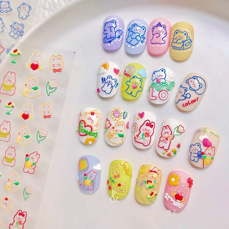 Милые 5D Мультяшные цветные маленькие медвежьи цветы рельефы с тиснением самоклеящиеся искусства ногтей декоративные стикеры 3D наклейки дл...
Милые 5D Мультяшные цветные маленькие медвежьи цветы рельефы с тиснением самоклеящиеся искусства ногтей декоративные стикеры 3D наклейки дл...