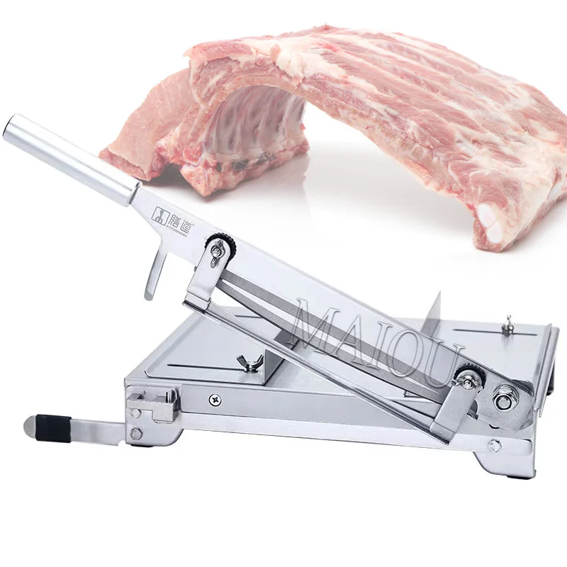 

Rib Chopping Knife Manual Bone Cutting Machine Stainless Steel Meat Slicer Steak Lamb Chops Guillotine