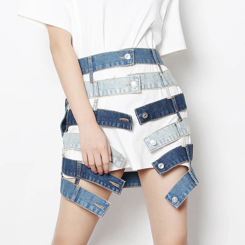 Fashion women's autumn 2022 new clash-color stitching hollow buckle design style work dress short skirt
Fashion women's autumn 2022 new clash-color stitching hollow buckle design style work dress short skirt