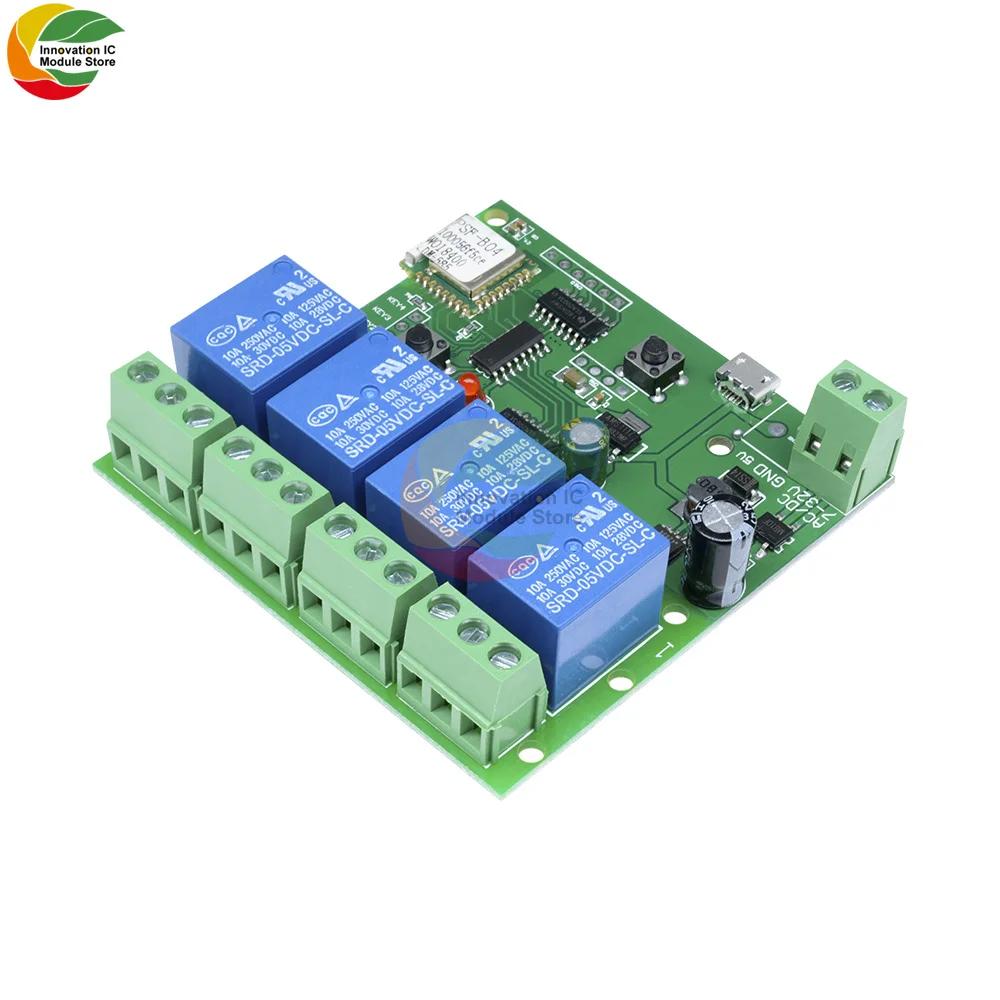 DC 7V-32V AC 220V 4 Wifi реле канала модуль дистанционного Управление переключатель приложение Беспроводной пробежку с встроенной функцией спуска з...
DC 7V-32V AC 220V 4 Wifi реле канала модуль дистанционного Управление переключатель приложение Беспроводной пробежку с встроенной функцией спуска з...