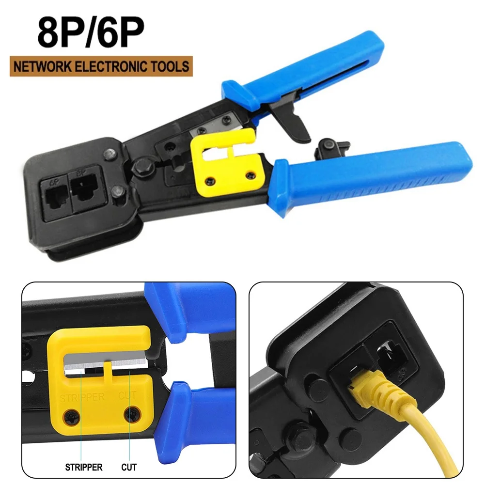 RJ45 Crimping Tool Cable Wire Pliers Nextool Network Crimper Stripper Cutter Ethernet Clip Tongs Cat6 Cat5 Electrician Tools
RJ45 Crimping Tool Cable Wire Pliers Nextool Network Crimper Stripper Cutter Ethernet Clip Tongs Cat6 Cat5 Electrician Tools