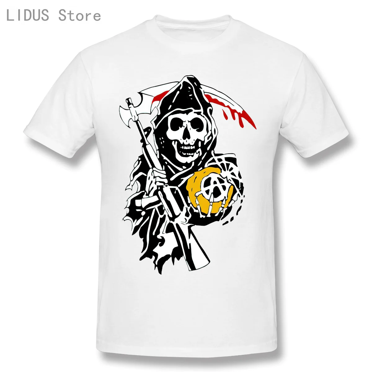 2021 Fashion Graphic T-shirt Cartoon Anime Sons Of Anarchy Motorcycle Club Short Sleeve Casual Men 100% Cotton T shirt Tops
2021 Fashion Graphic T-shirt Cartoon Anime Sons Of Anarchy Motorcycle Club Short Sleeve Casual Men 100% Cotton T shirt Tops