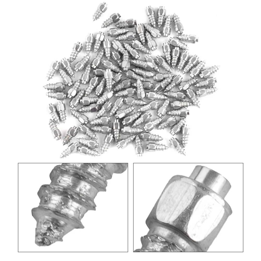 100pc 9mm Screw In Tire Stud Snow Spikes Racing Track Tire Ice Studs Car/Truck/ATV Non-slip Screw Chain Spike For Car Motorcycle
100pc 9mm Screw In Tire Stud Snow Spikes Racing Track Tire Ice Studs Car/Truck/ATV Non-slip Screw Chain Spike For Car Motorcycle