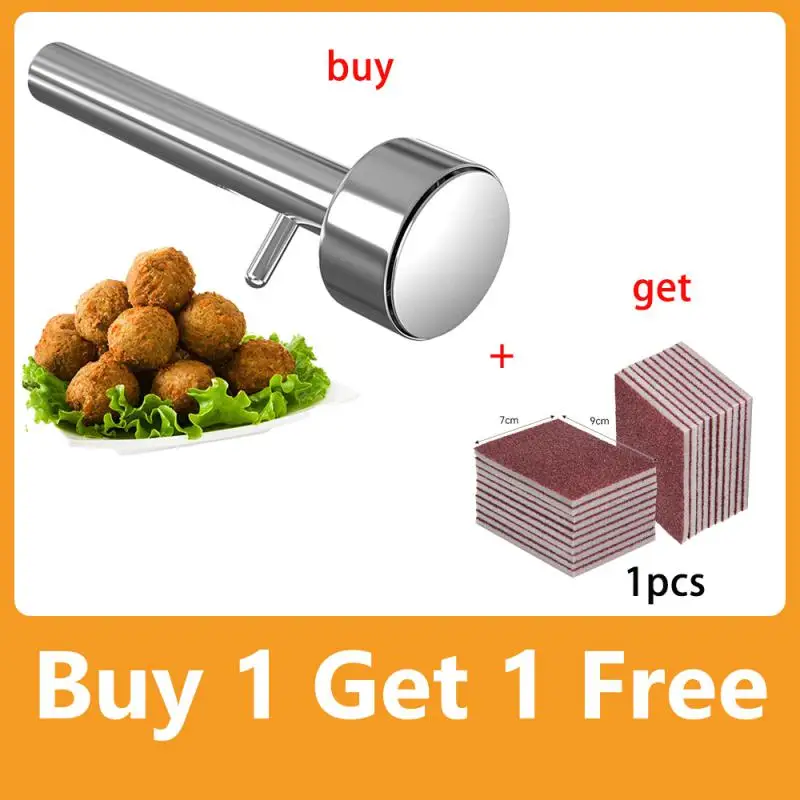 Stainless Steel Large Falafel Ball Making Scoop Mold Meatball Machine Pressing Maker Non-Stick Kitchen Accessories Gadgets Tool
Stainless Steel Large Falafel Ball Making Scoop Mold Meatball Machine Pressing Maker Non-Stick Kitchen Accessories Gadgets Tool