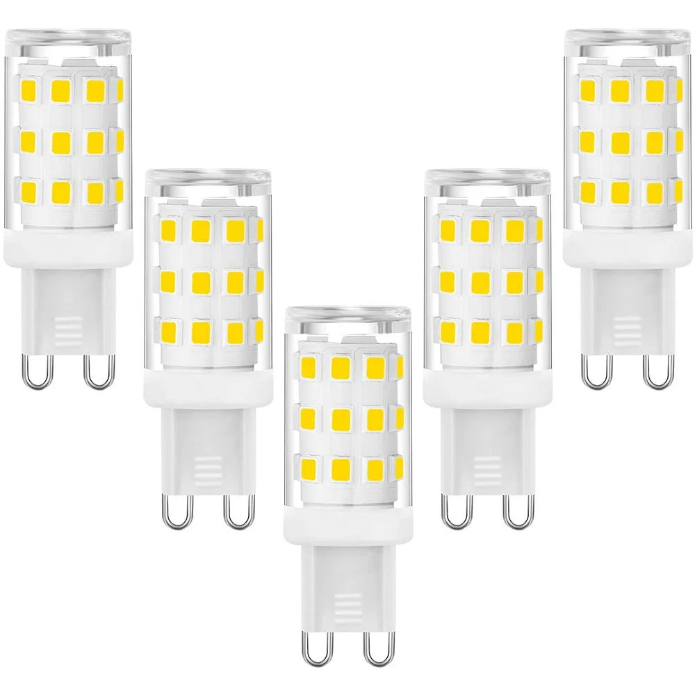 

G9 LED Bulbs 3W Halogen Bulbs G9 Socket Engergy Saving Led Lamp Natural White 360LM AC 220-240V 5 Pack
