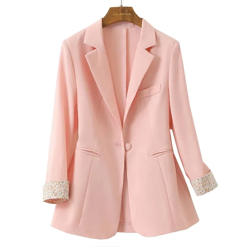 Fashion Suit For Women 2023 Summer Female Thin Blazer Jacket Three-Quarter Sleeve Suit Jackets Blazer Femme Korean Slim Top 4XL
Fashion Suit For Women 2023 Summer Female Thin Blazer Jacket Three-Quarter Sleeve Suit Jackets Blazer Femme Korean Slim Top 4XL